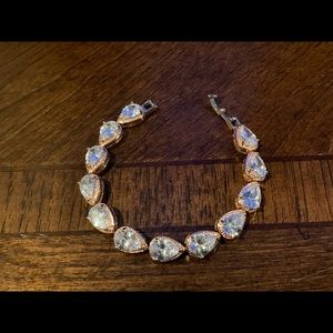 Rose gold tennis bracelet